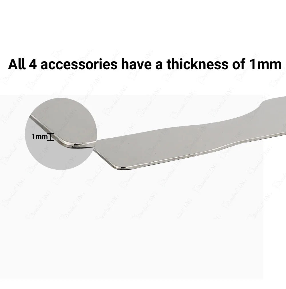 Dental Anti-Fog Mirrors Set Mirror With LED Light Orthodontic Reflectors Fog Free Intraoral Photography Stainless Steel Dentist
