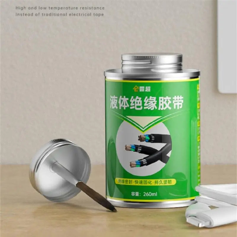 260ml Waterproof Liquid Electrical Insulating Repair Rubber Electrical Wire Cable Paste Coat Fix Line Glue Fast Drying