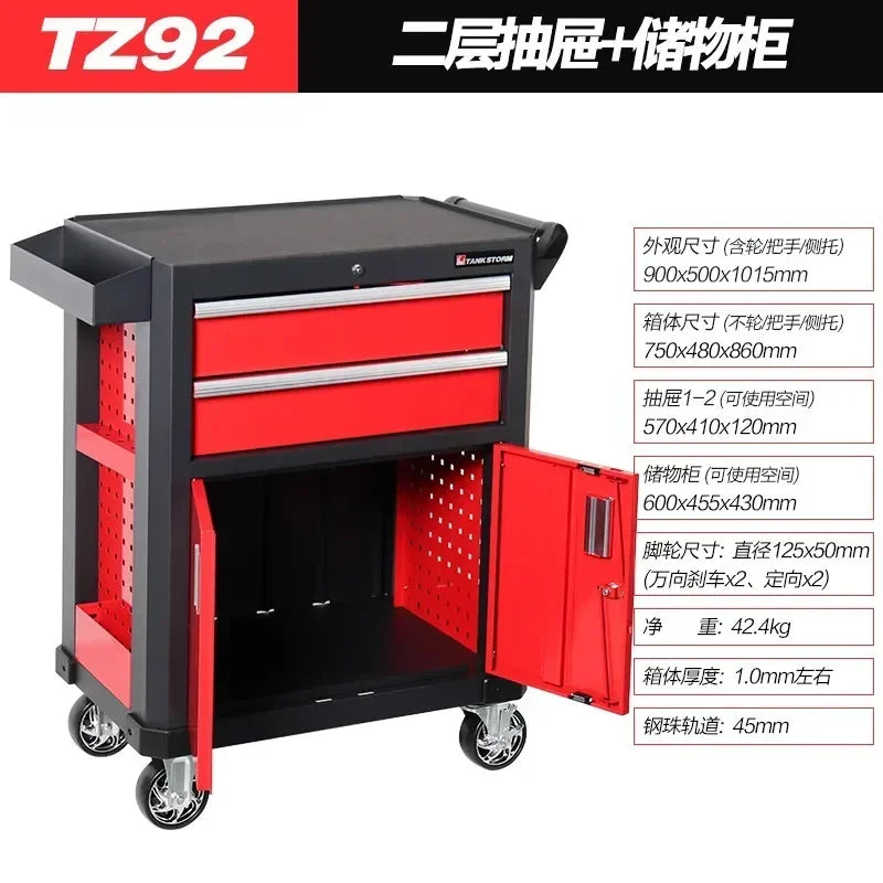 Garage Trolley Tools Cabinet Garage Organizer Storage Box Workshop Tool Cart Accessories Carro De Herramientas Tools Packaging