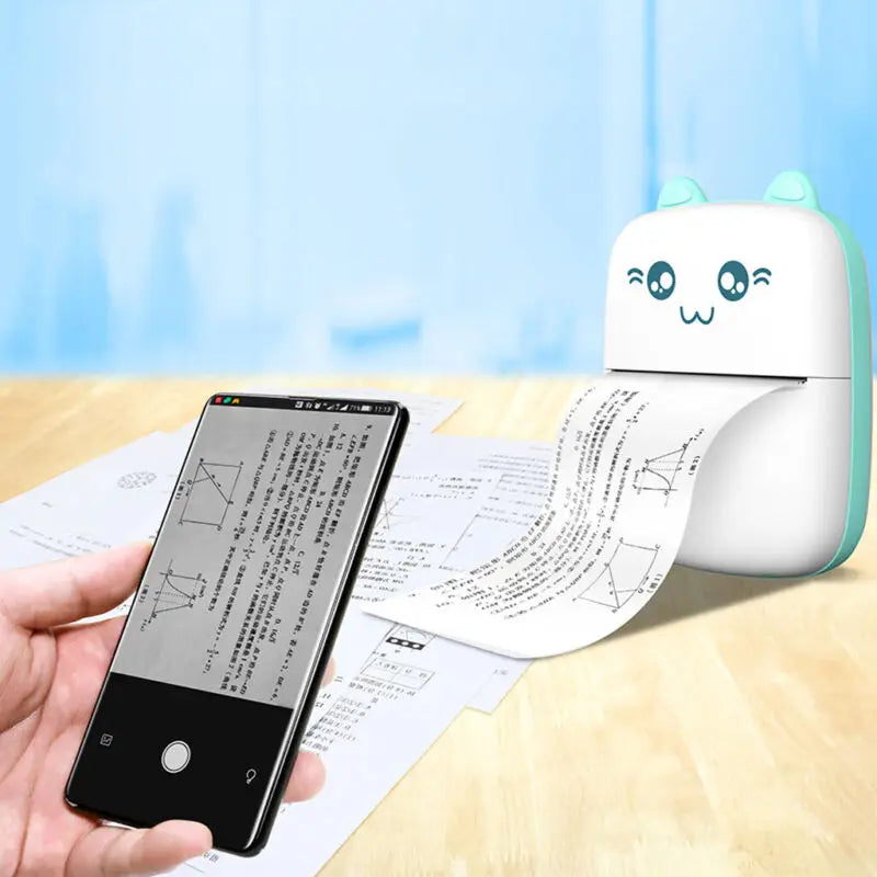 Mini C9 Photo Pocket Printer Portable Ink-free Thermal Printer 57mm Paper Wireless BT 200dpi Android IOS Printer Christmas Gifts