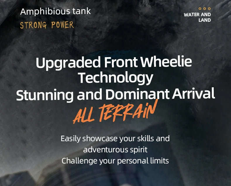 JJRC Q183 Rc Tank Car Track Remote Control Cars Off Road 4X4 2.4G Amphibious Crawler Truck Climbing Electric Model Vehicles Toys