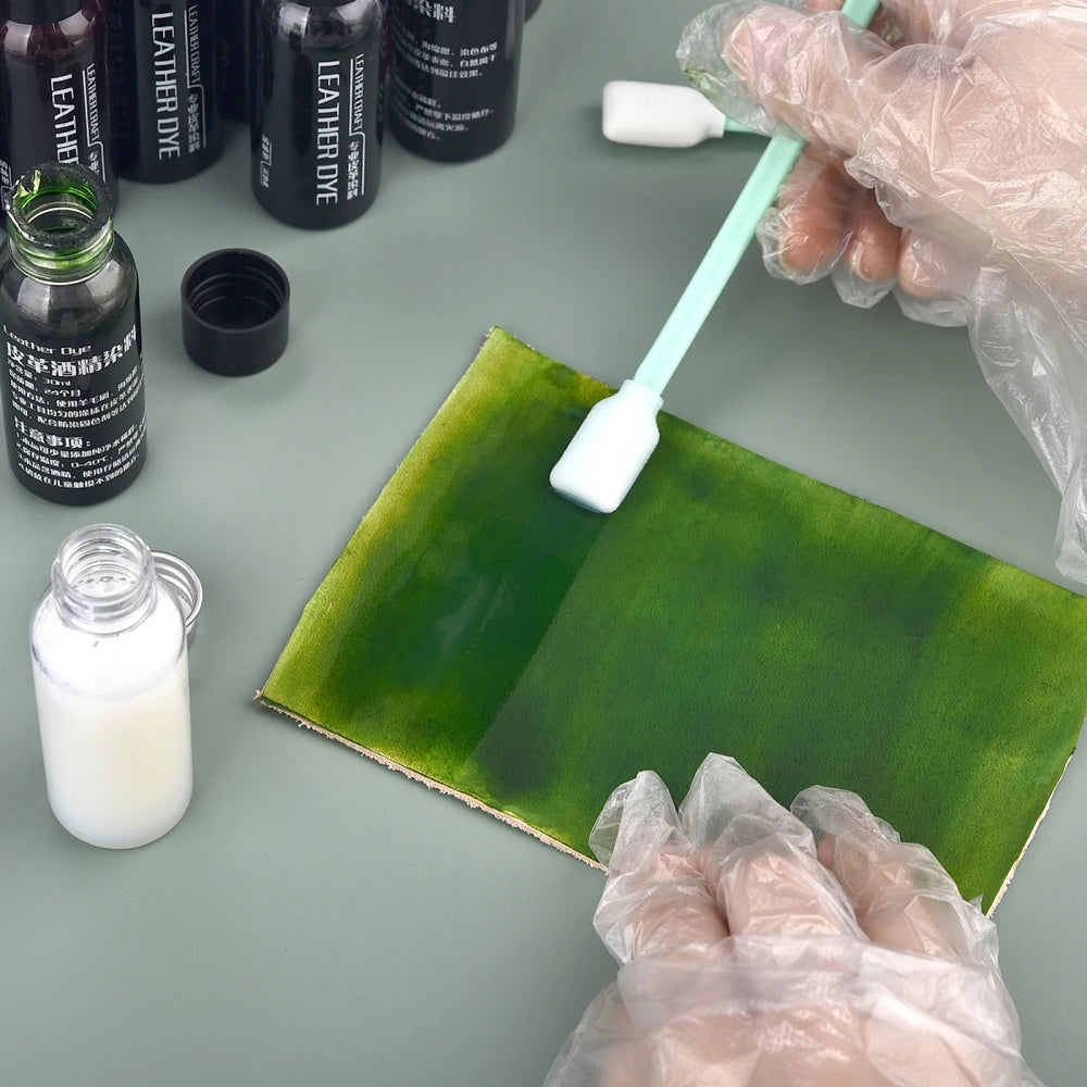 30ml Leather Pigment Leather Dye Colors Coats Leather Repairing Fixed Color Pigment Leather Craft For Vegetable Tanning Material