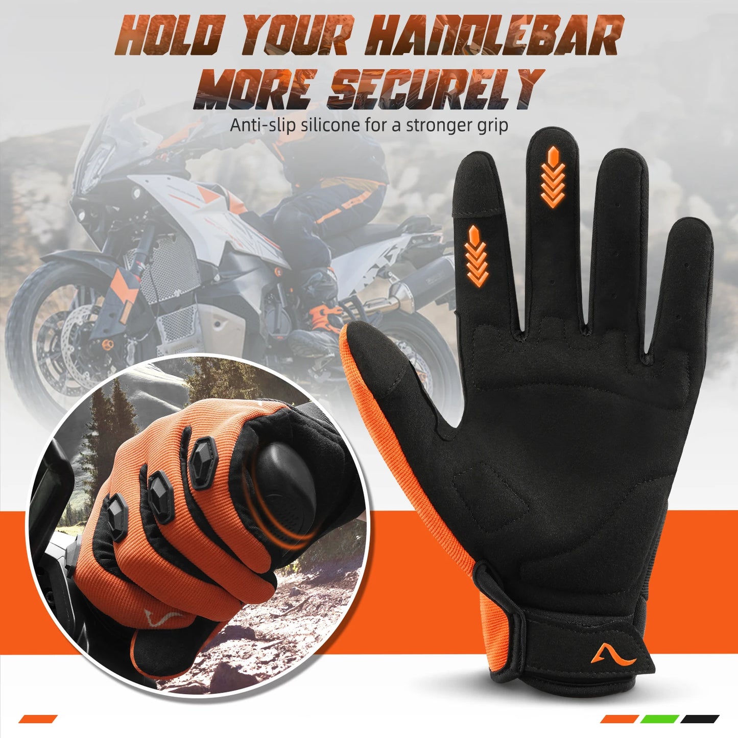 Riding Motorcycle Gloves for Kawasaki KTM Duke 390 Ducati Men Women Cycling Bicycle Protective Gear Racing Motorcross GUantes