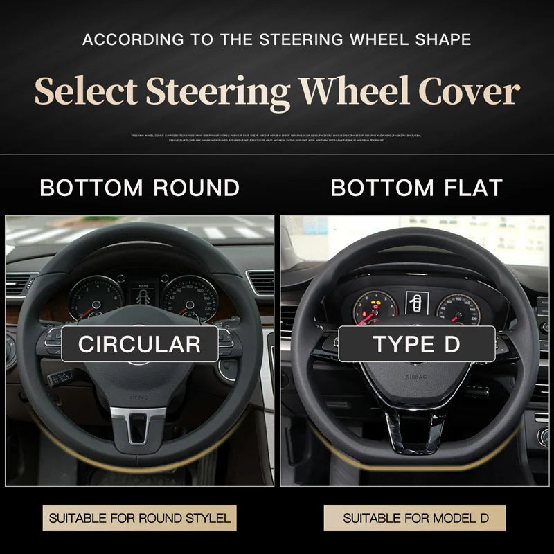 Genuine Leather Car Steering Wheel Cover 15 inch/38cm for BMW M Sport G30 G31 G32 G20 G21 X3 G01 X4 G02 X5 G05 G14 G15 G16