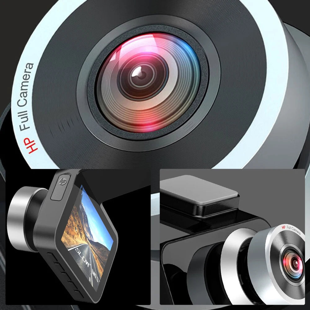 HP Car Recorder F986W 1296P Car Camera HD Night Vision Parking Monitoring Car WiFi Car DVR Video Loop Recording