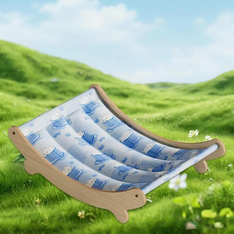 Cat Chair Cooling Washable Cat Bed Pet Hammocks For Floor Outdoor Bedroom Balcony Offices Apartment Corner Living Room Indoor