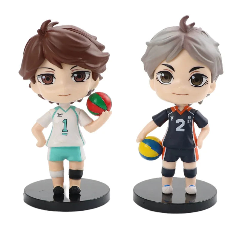 Anime cartoon character volleyball boy hand-made three-dimensional desktop ornaments doll car crafts