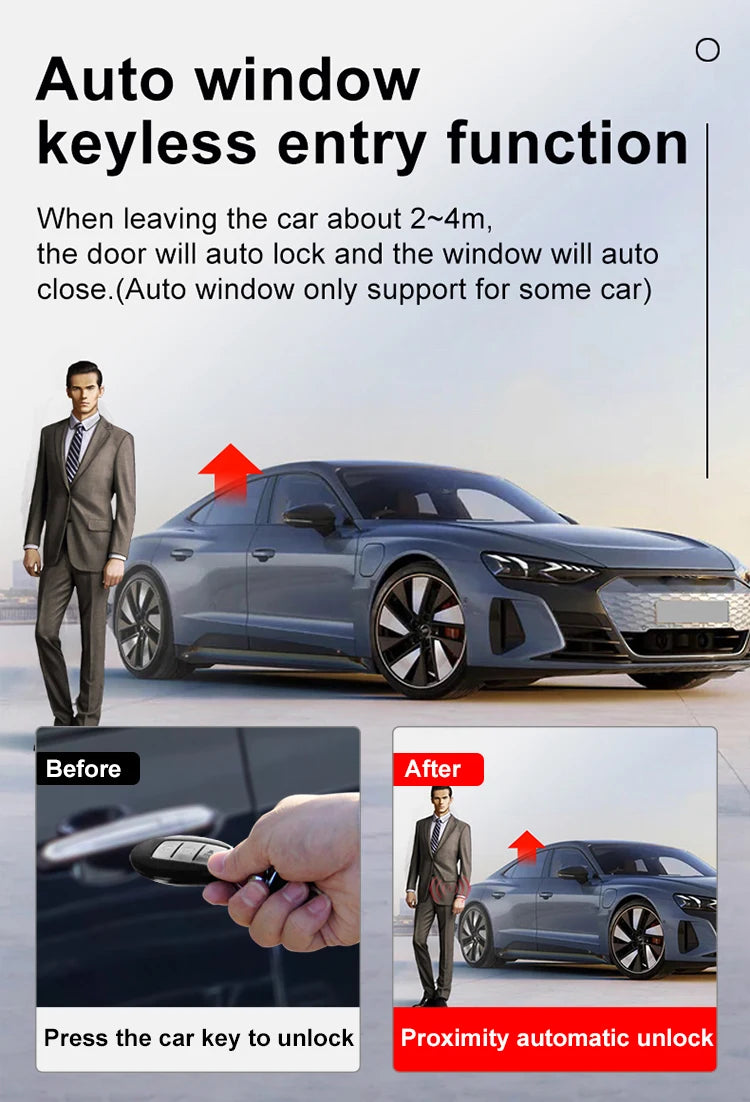 CF920 Modified Universal Remote Display Smart LCD Key Comfortable Entry Auto Lock Keyless Go For Audi/BMW/Ford/Mazda/Toyota/KIA