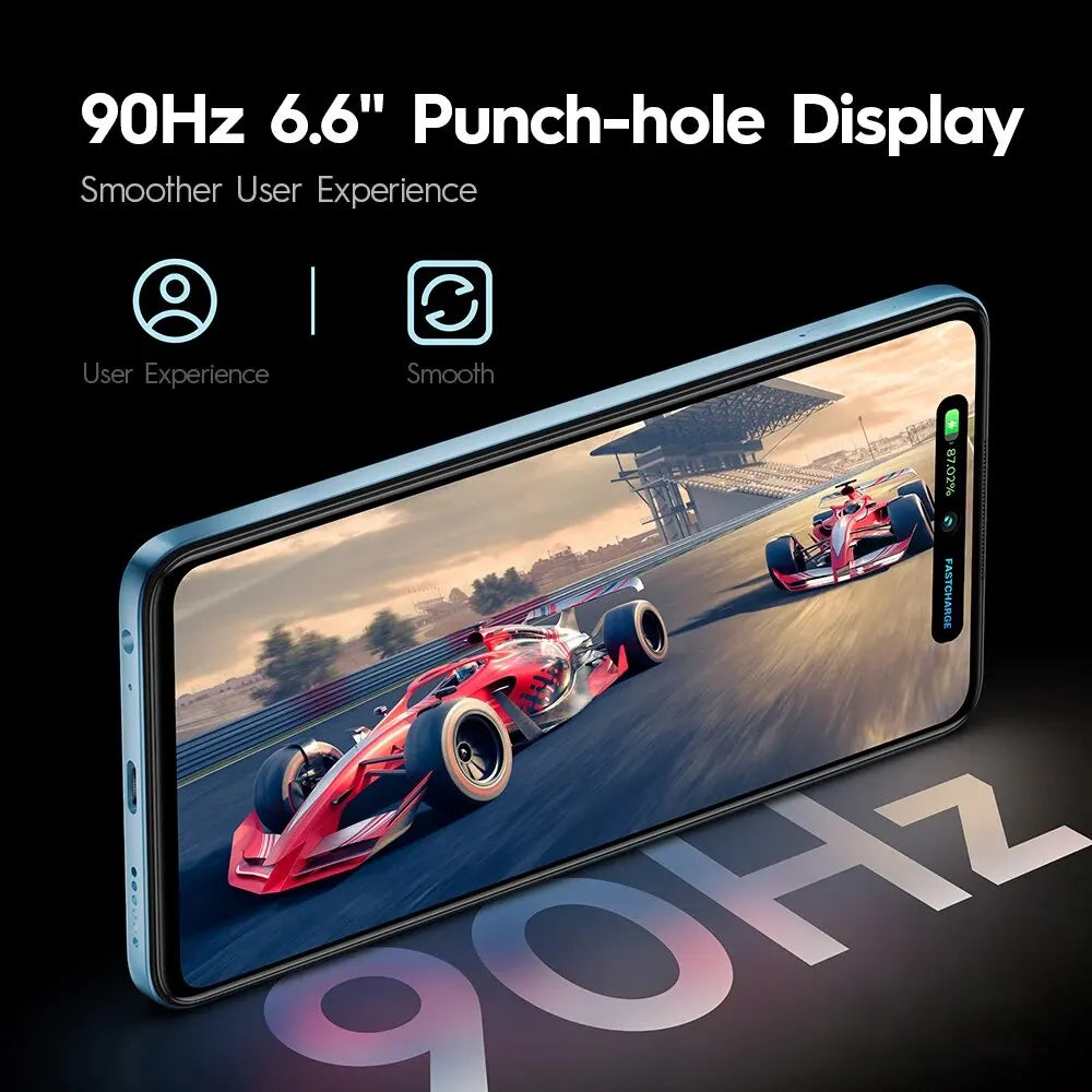 Itel P55 Smartphone 24GB(8+16) RAM/128GB Or 256GB ROM Large Memory 90Hz 6.6“ Display NFC Smart Mobile Phone Android 13 Cellphon