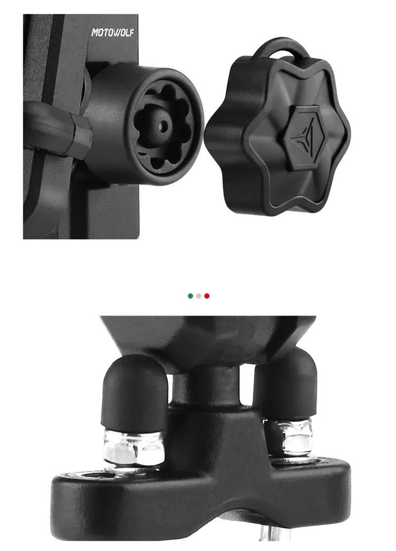 Motorcycle Wireless Charging Phone Holder Cradle 3.0 Quick Charger GPS Moto Support Cellphone Handlebar Mount for 4-7 inch Phone