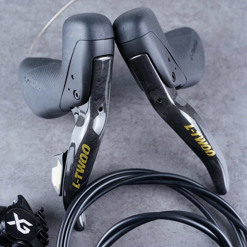 LTWOO GRT / GR9 Disc 1x11s / 1x12s Gravel Hydraulic Disc Brake Groupset + ZRACE XG Flat Mount Brake Caliper, Carbon Fibre