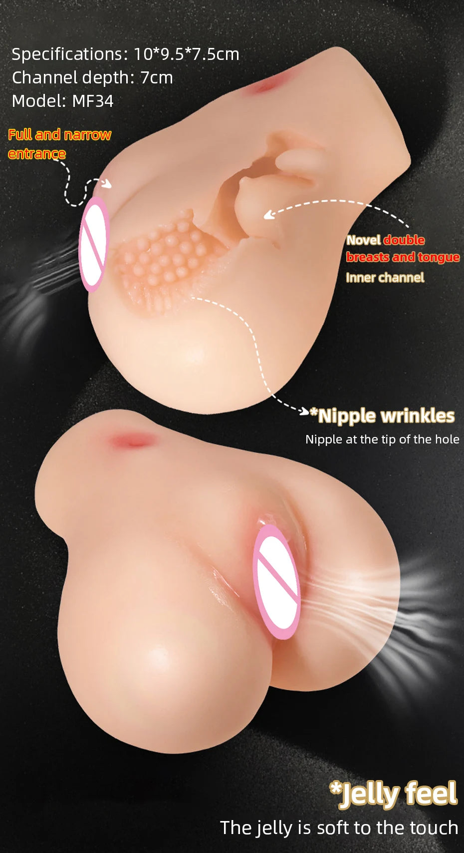 Plump Hips Sex Doll Butt Sexy Tools Realistic Male Masturbator with Big Ass Anus for Anal Masturbation Sucking Penis Vagina toy