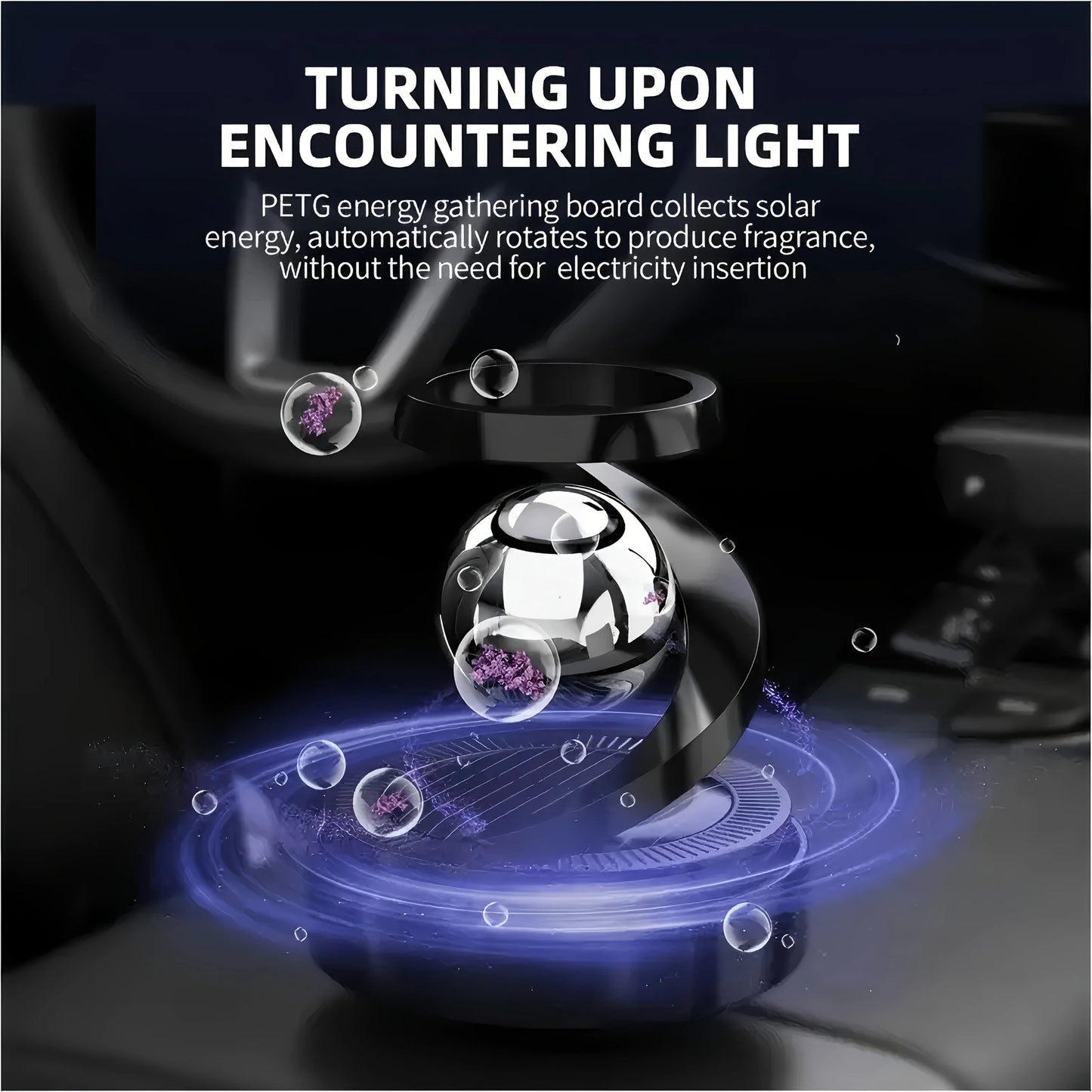 Starry Sky Solar-Powered Car Air Freshener – Long-Lasting Fragrance, Stylish Design, Premium Car Perfume | Ideal Gift & Festive