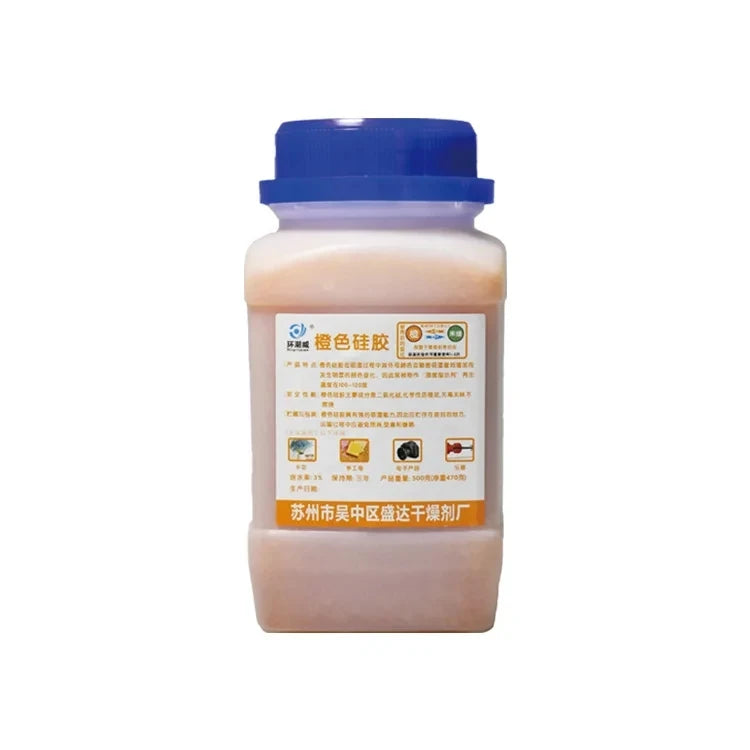 500g Blue/clear/orange Waterproof Reusable Silica Gel Beads Bottles Moisture Absorber Electronic Product Desiccant Dehumidifie