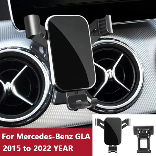 For Car Cell Phone Holder Air Vent Mount GPS Gravity Navigation Accessories for Mercedes-Benz GLA 2015 to 2022 YEAR