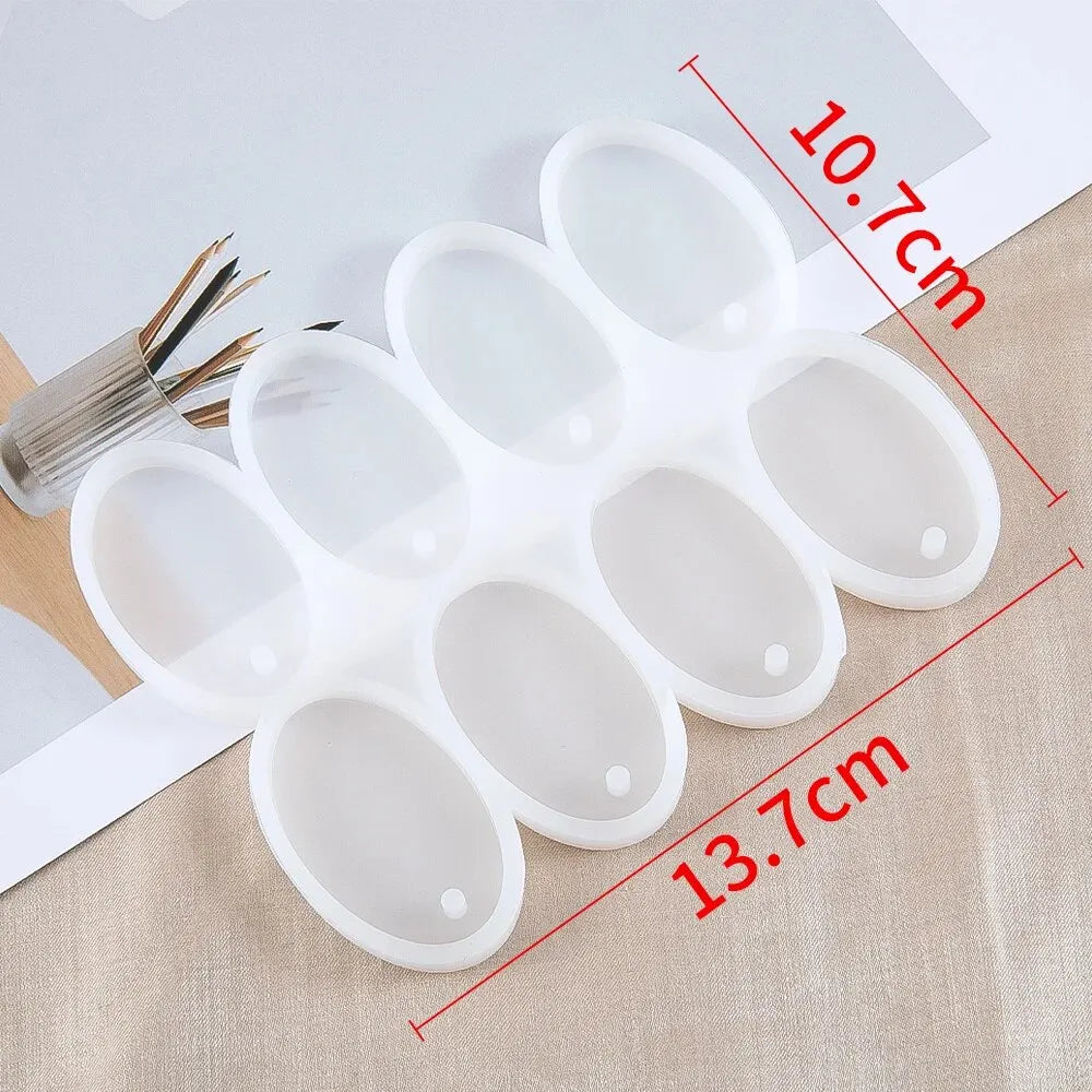 1PC Reusable Silicone Mold Butterfly Silicone Mold for Jewelry Making Pendant Earrings Keychain Round Oval Epoxy Resin DIY Tools