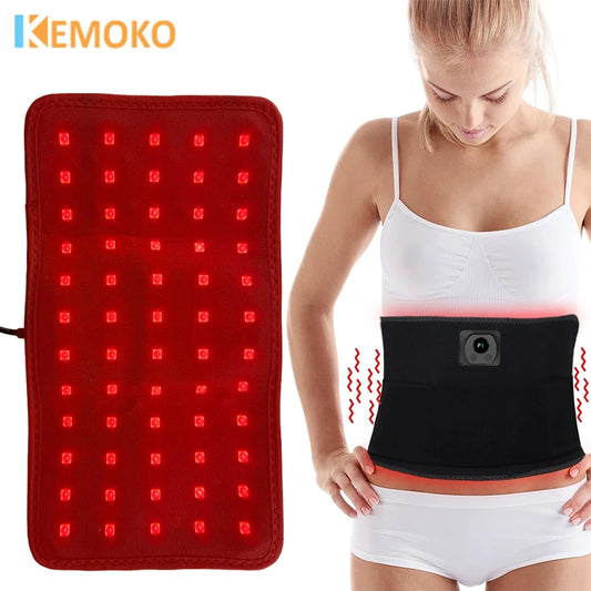 Red Infrared Light Therapy Pad 660nm 850nm LED Health Care for Face and Body Back Knee Hands Feet Relief Heat Pad Portable