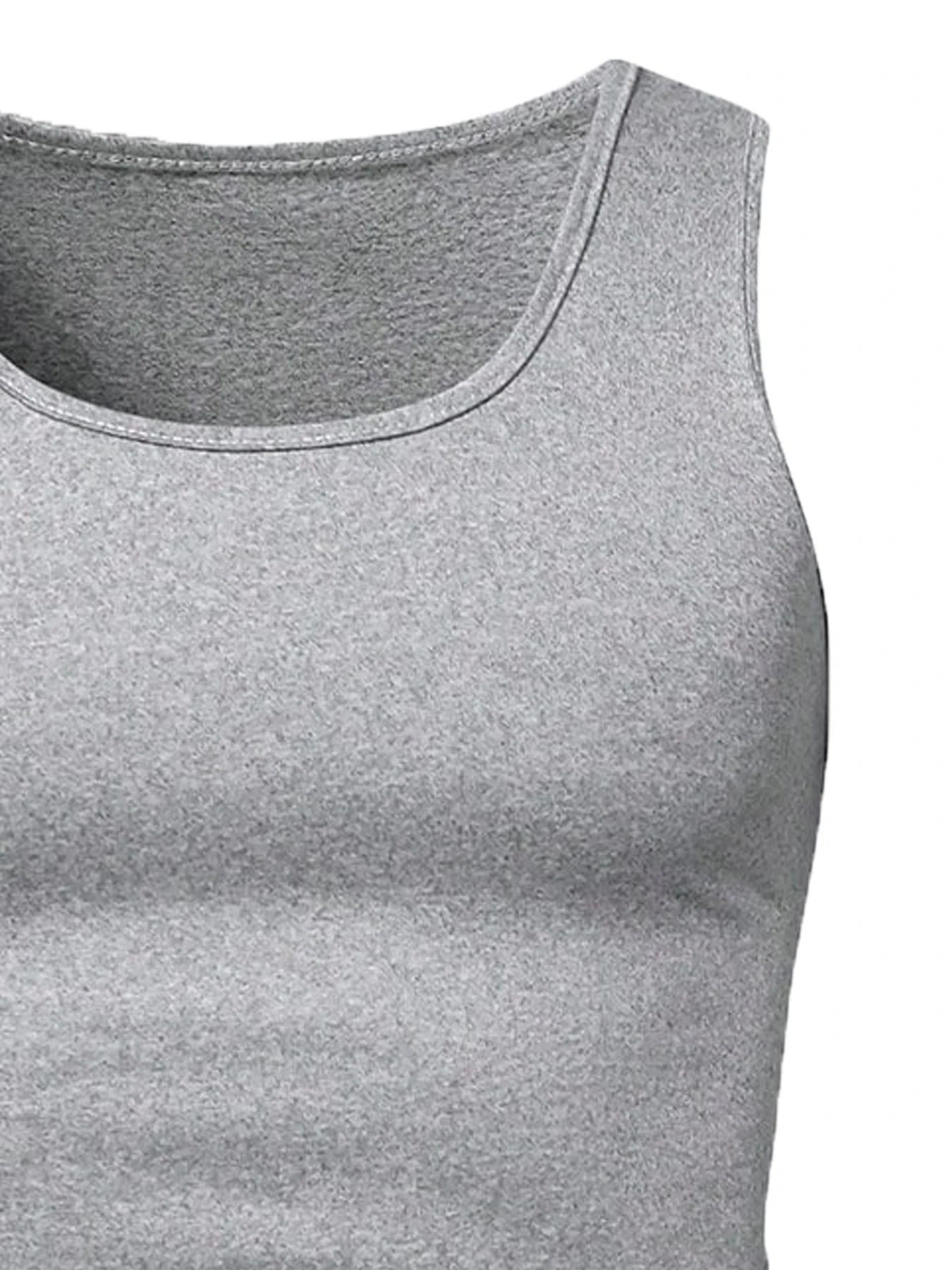 3pcs Summer Mens Sleeveless Tank Top Solid Vest Undershirts O-neck Gym Tees Trendy Versatile Slim Fit Men Casual Vest Tops