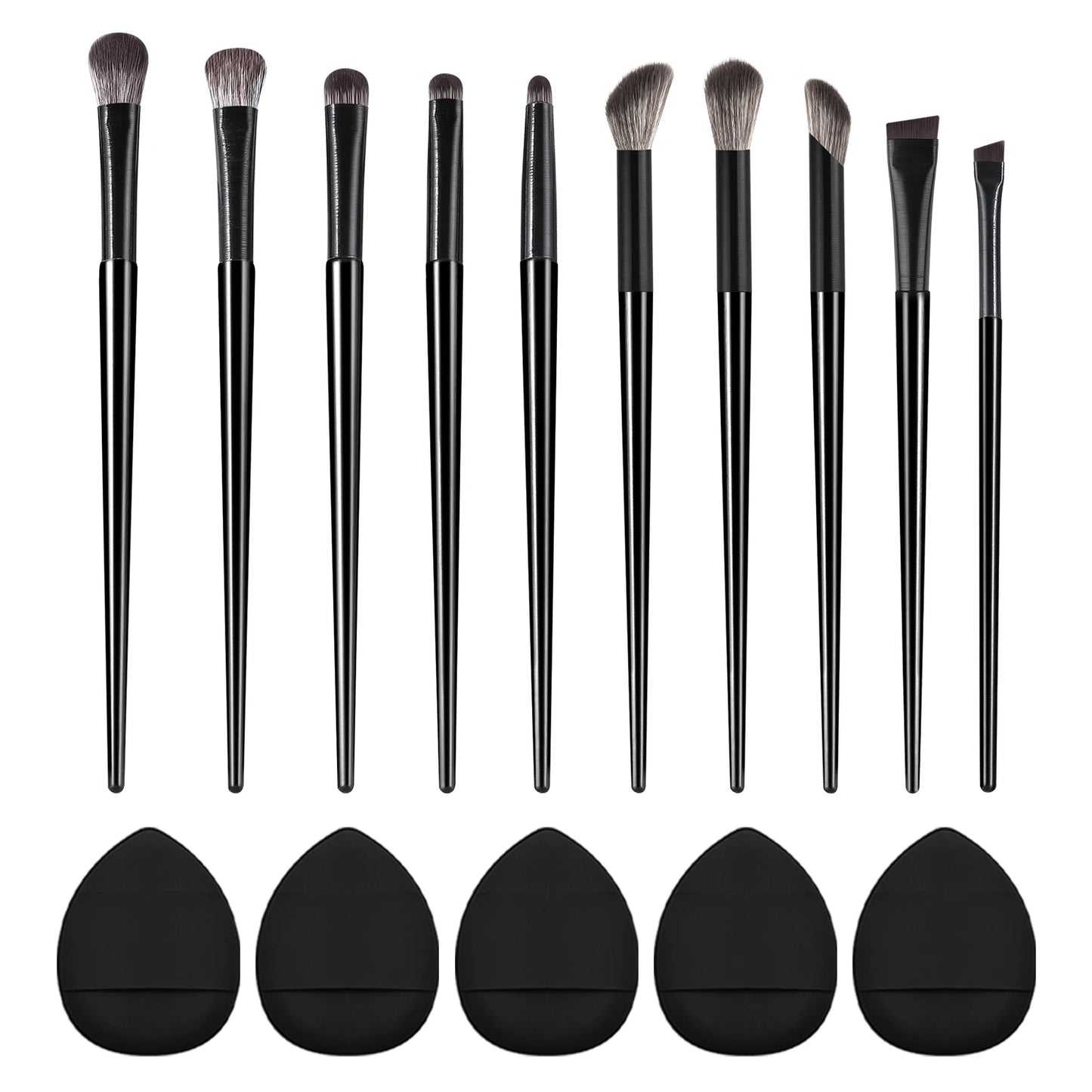 10-piece Set Soft Eyeshadow Brushes Eye Makeup Smudge Under cover Eyeliner Blade Eye Detail Small Makeup Brushes