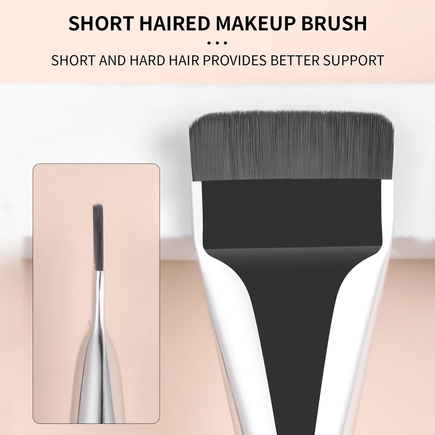 foundation brush & triangular air cushion powder puff + fan powder puff-minimalist fashion make-upand beauty tool set