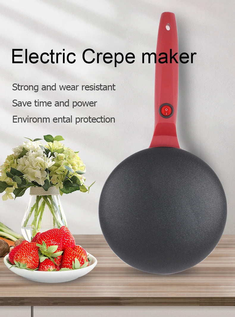 110V 220V Household Non-stick Pancake Machine Electric Crepe Baking Pan Instant Heating Spring roll Pastry Frying Grilling Plate