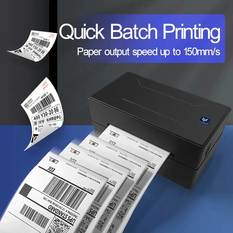 D100 thermal label printer, desktop label printer, wireless compatible with mobile phones and computers, suitable for shipping