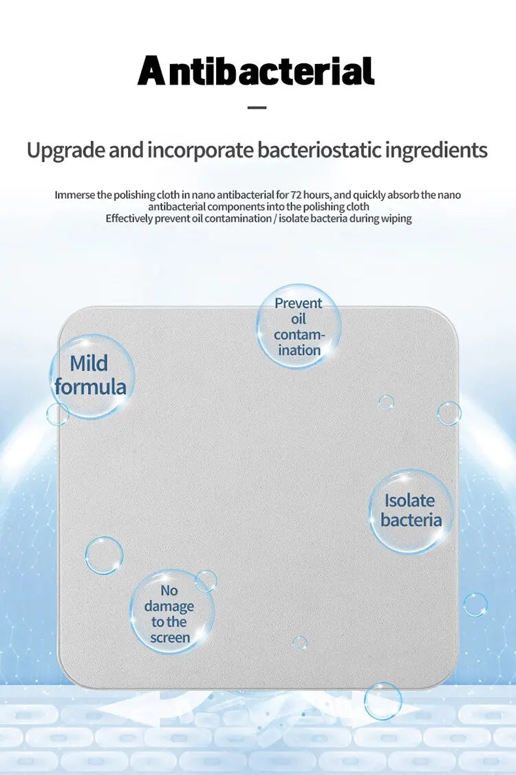 For Apple Polishing Cloth Microfiber Cleaning Wiper 16CM 1: 1 Original Phone Screen Cleaner Polish Cloth for iPhone iPad Tablet