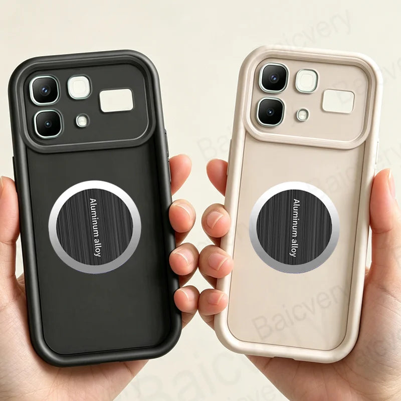 With Iron Sheet Sticker Case For Infinix NOTE 60 5G Soft For Infinix NOTE 60 Pro 5G Cover