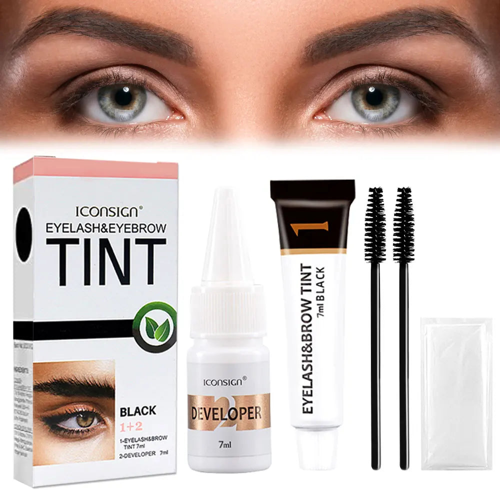 ICONSIGN Lash Lift Kit,Eyelash Perm Kit,Lash Lift and Tint Kit Professional Eyebrows Dye Lash Extension Set Semi-Permanent