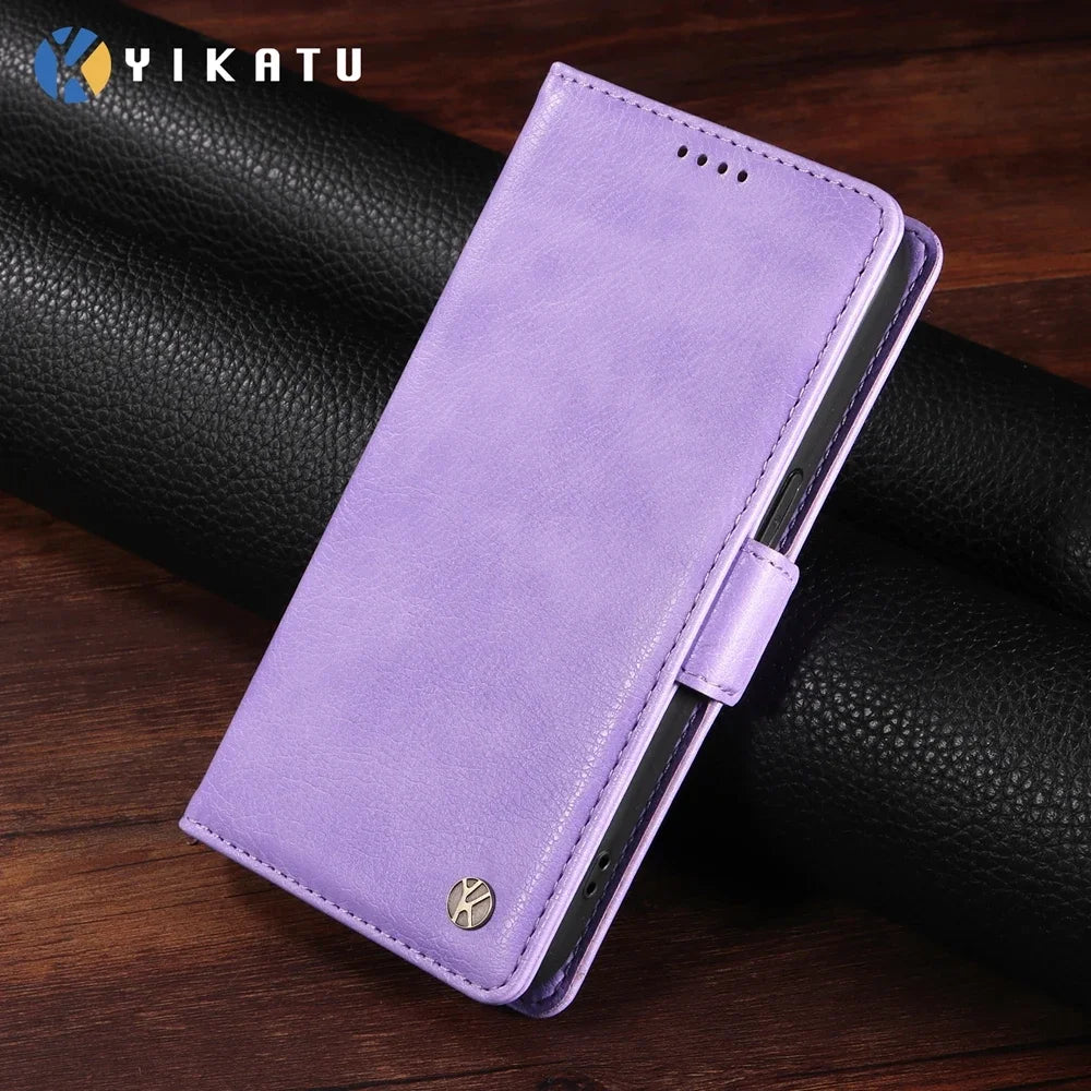 Magnetic Leather Wallet Case for Vivo Y400 V60 V50 V40 SE V30 V30E V29 V29E V27 Lite Pro 4G 5G Luxury Prenium Case Phone Cover