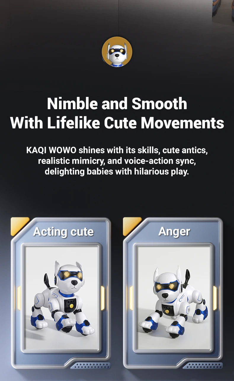 Brand New JJRC R27 Remote Control Robot Dog Voice Control Intelligent Talking Walking And Dancing Light Play Cute Children Gifts