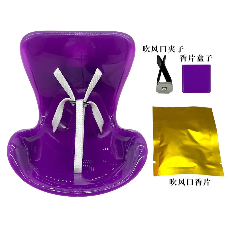 Labubu V1 V2 Idol Dolls Safety Seat Kawaii Plush Doll Car Seat Ornament with Air Outlet Aromatherapy Decoration Accessories Gift