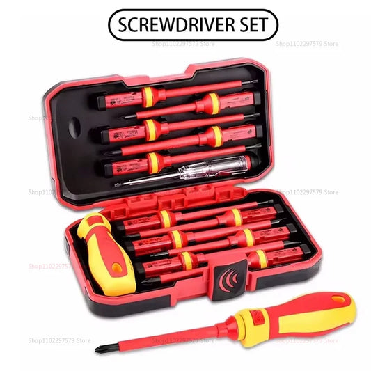 13pcs 8pcs Electrician Repair Tools Kit 1000V Insulated Screwdrivers Set with Magnetic Bits Multi-Tool for Electrical Work