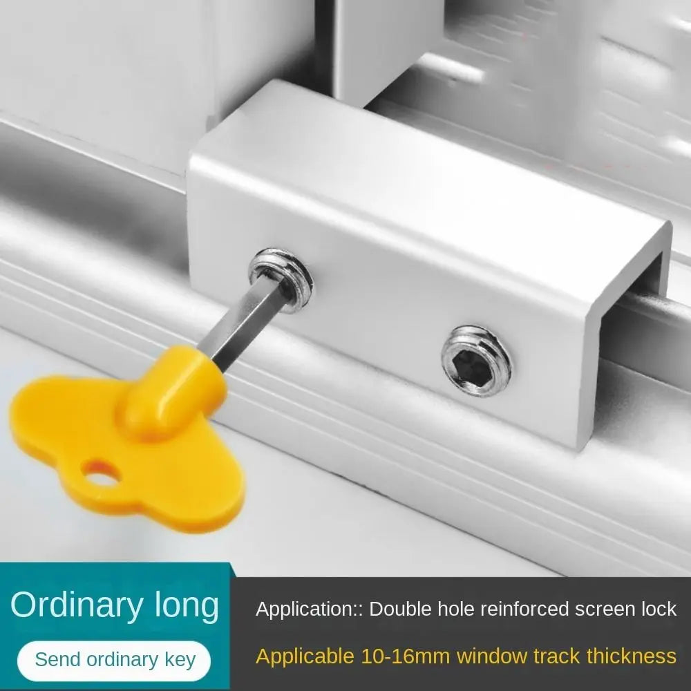Useful Aluminum Alloy Sliding Window Locks Safety Unisex Protection Anti-Theft Limit Device Adjustable Window Safety Lock