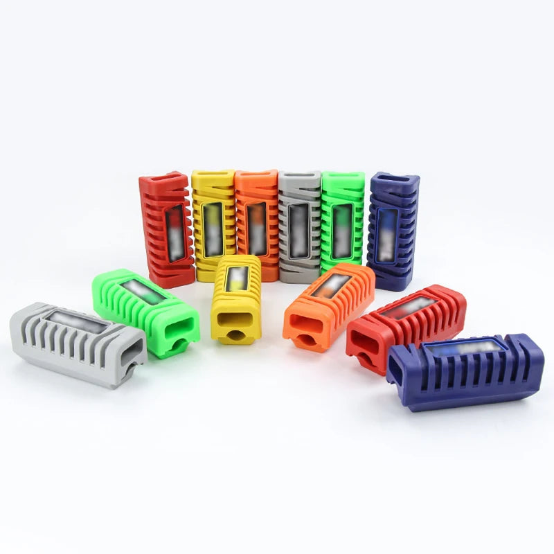 Motorcycle Universal Nonslip Front Footrest Pedal Foot Peg Footpeg Covers Set Rubber 1 Pair 12colors