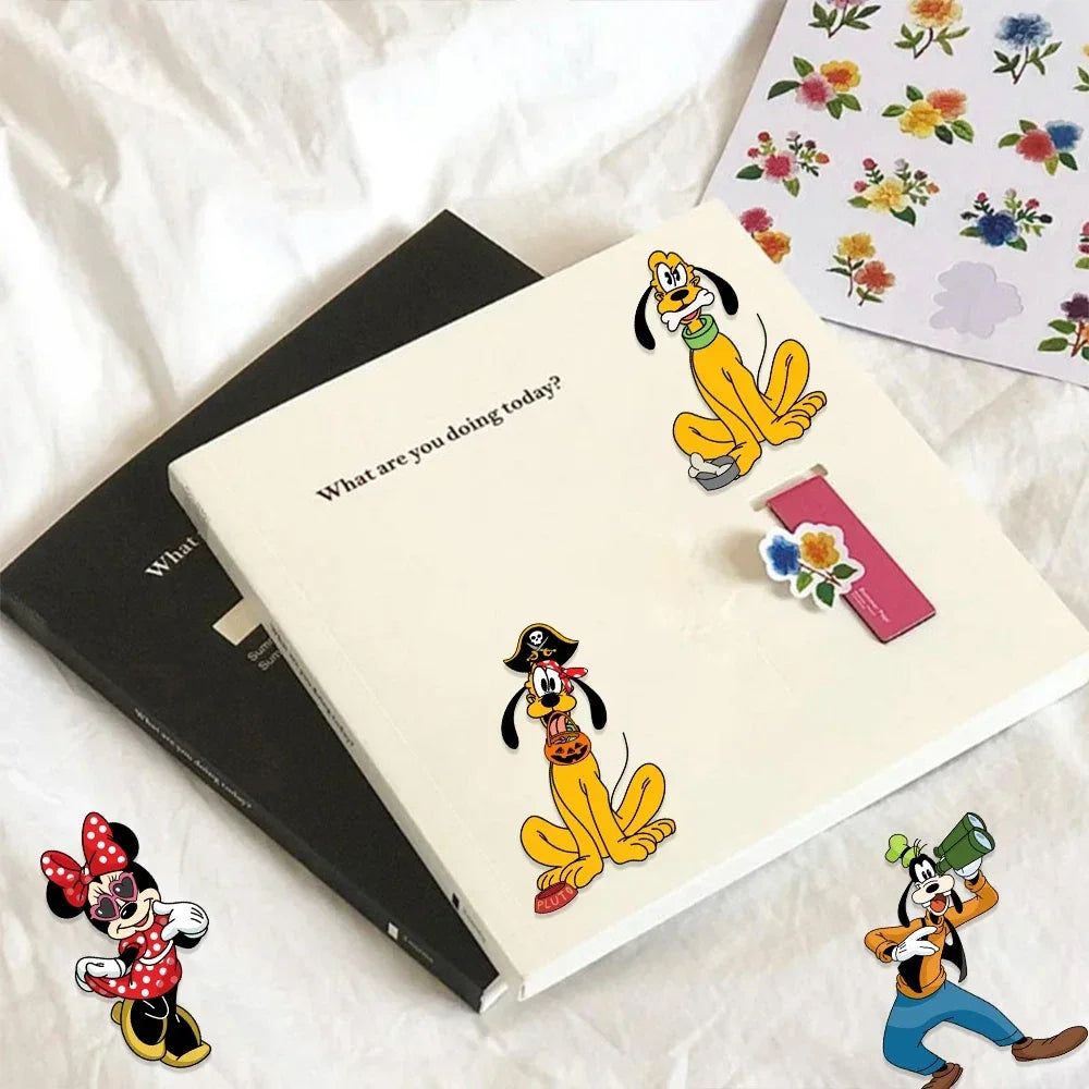 8/16Sheets Disney Micke Puzzle Stickers  Children DIY Make-a-Face Funny Assemble Jigsaw Cartoon Sticker Kids Educational Toys