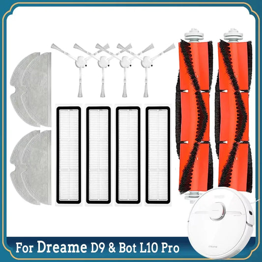 Fit For Dreame D9, D9 Max, L10 Pro, Trouver LDS Finder Roller Side Brush Mop Hepa Filter Vacuum Cleaner Accessory Part