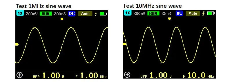 FNIRSI 5012H Handheld Digital Oscilloscope 500MS/s Sampling Rate 10MHz Analog Bandwidth 2.4 Inches Support Waveform Storage