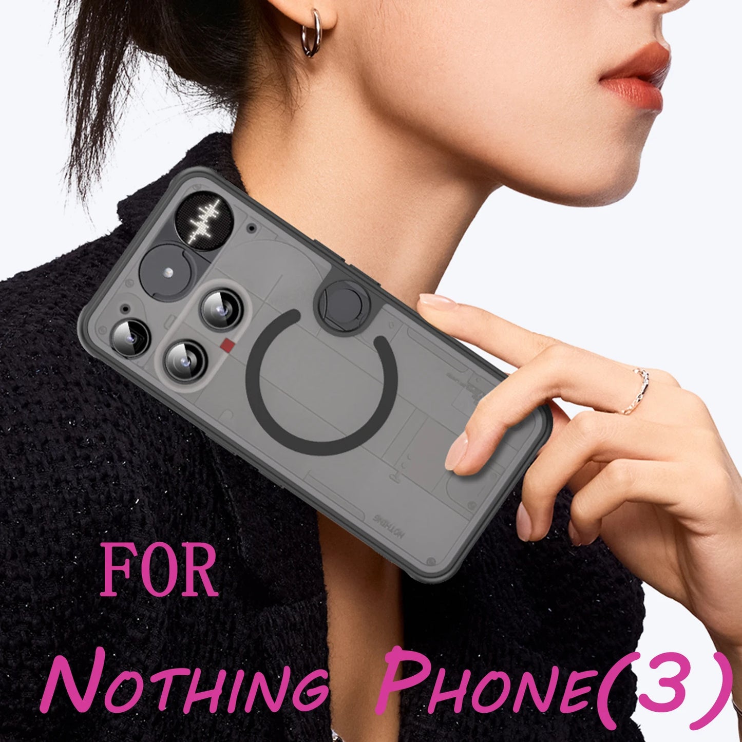 New!!! Elegant and Fashionable Armor Bumper Shockproof Phone Case For Nothing Phone 3 Silicone Hard Cover