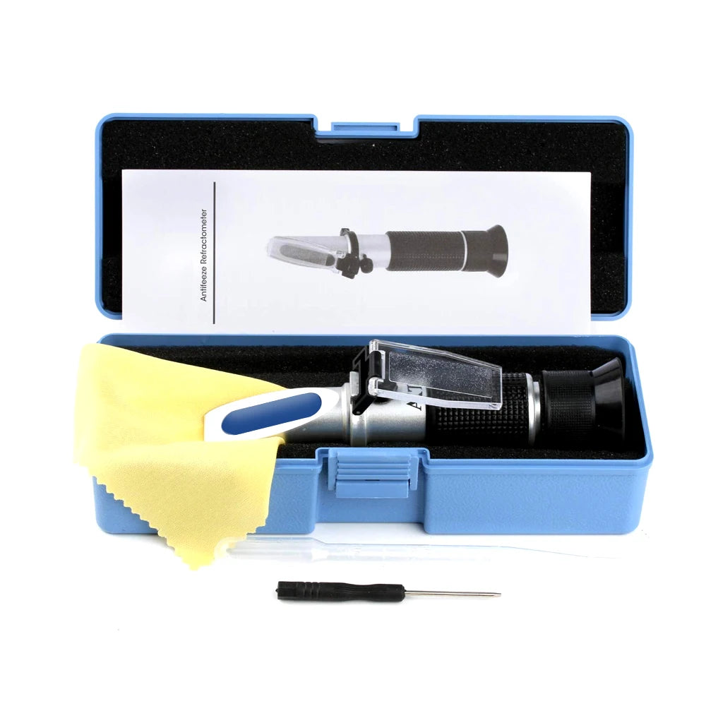 Handheld Alcohol Sugar Refractometer Tester Wine Concentration Meter Densitometer 0-25% Alcohol Beer 0-40% Brix Grapes