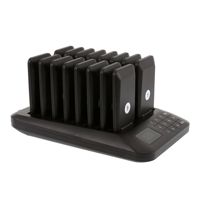 Wireless Restaurant Pager Food Truck Coasters Buzzer Pager Receiver Calling System For Bar Cafe Food Court Fast Food Shop Church