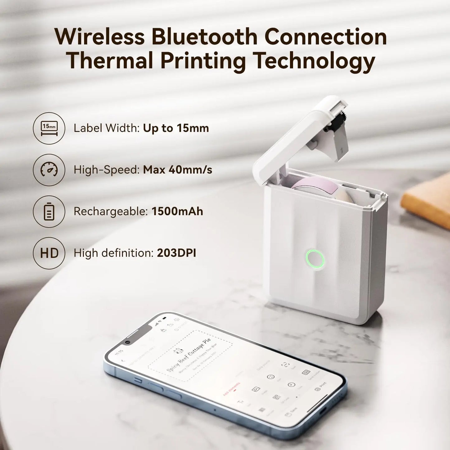 Niimbot New D110 Mini Portable  Thermal Printer Sticker Labeling Machine Adhesive Label Maker Printer UV Price Labeller Wireless