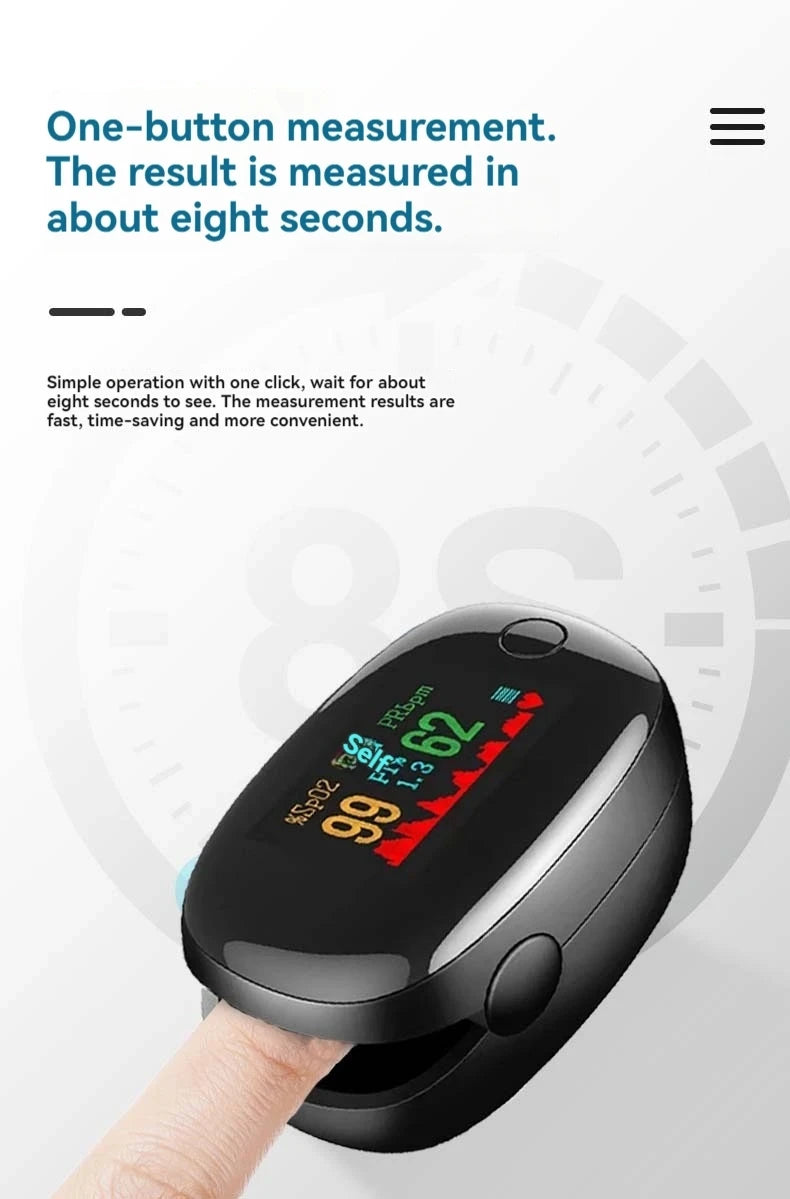 MINK Finger Clip Heart Rate Meter Measure Finger Oximetry PI Value Monitor Pulse Black Gem Oximeter Heart Rate Monitor Portable