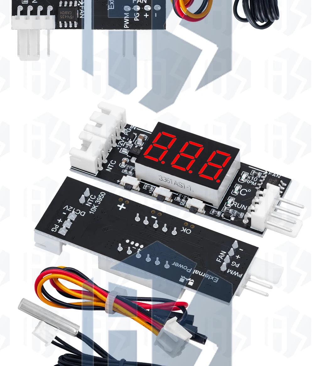Single 12V 3A DC PWM 4 Wire Fan Temperature Control Speed Controller Chassis Computer Noise Reduction Module NTC B 10K 3950