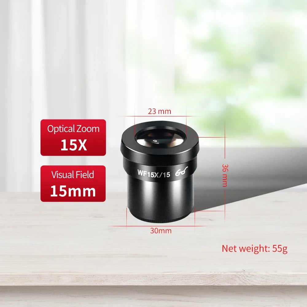 WF10X WF15X WF20X High eye point wide-angle  eyepiece for binocular triocular stereo microscope 30MM mounting interface