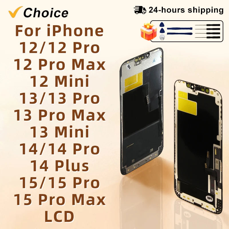 NEW AAA+ Quality For iphone 12 LCD Display 12 13 Pro Max Display Touch Screen For iphone 13 14 14 Plus 15 Plus 15 Pro Max LCD