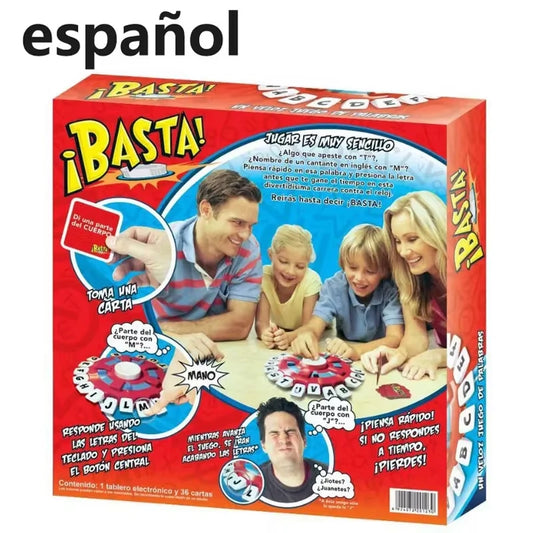 Children's Educational Table Toys English Spanish  Crazy Alphabet Game Parent-child Interactive Turntable Toy Family Game