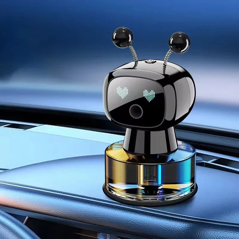 Car Air Freshener AI Rechargeable Car Aroma Diffuser Smart Eyes 4 Levels Of Adjustable Intelligent Car Diffuser Air Freshener