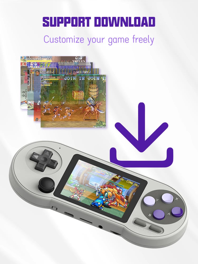 SF2000 Portable Handheld Game Console 3 Inch IPS Retro Video Game Player Built-in 6000 Games For SFC FC GBA Kid Gift AV Output