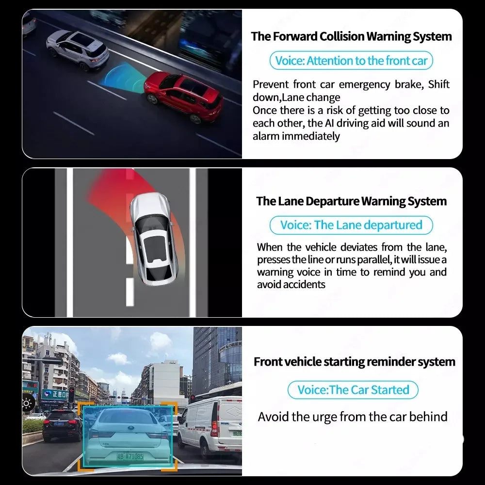 10.26 Inch WIFI Dash Cam Android 13  4+64G 8 Core  WiFi GPS Navigation Car DVR ADAS APP  FM BT Carpaly & Android Auto